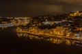 Porto skyline by night