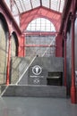 Porto, 21st July: Hard Rock Club interior from Mercado Ferreira Borges building in Porto in Portugal