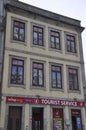 Porto, 21st July: Historic Building facade from Praca Almeida Garrett Square in Downtown of Porto Portugal