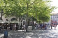 Porto, 21st July: Praca da Liberdade pedestrian square view in Downtown of Porto Portugal