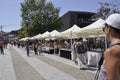 Porto, 22th July: Bazaar Market display on Cais de Gaia District from Porto Portugal