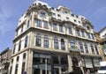 Porto, 22th July: Historic Building Hotel Bolsa from Rua Ferreira Borges Street in Downtown of Porto in Portugal