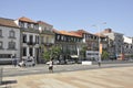 Porto, 22th July: Old Street with Row of Historic House buildings in Porto City Portugal