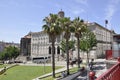 Porto, 22th July: Scene from Praca do Inante D Henrique from Porto city in Portugal