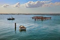 Porto Tolle, Rovigo, Veneto, Italy: marine landscape of the Adriatic sea in the Po Delta Park Royalty Free Stock Photo