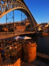 Porto traditional D.Luiz bridge view