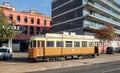 Porto Tram City Tour on Porto streets. Portugal