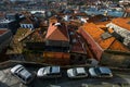 Porto. View of the city roofs. October 2017. Portugal.