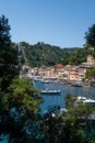 Portofino famous village bay, Italy colorful village Ligurian coast Royalty Free Stock Photo