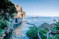 Portofino famous village bay, Italy colorful village Ligurian coast Royalty Free Stock Photo