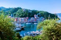 Portofino famous village bay, Italy colorful village Ligurian coast Royalty Free Stock Photo