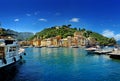 Portofino fishing village famous for its picturesque harbour