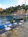 Portofino,Genoa,Italy on April3,2023:Beautiful view of Marina di Portofino