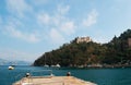 Portofino, the Castle Brown, port, Genoa, Liguria, Italy, Italian Riviera, Europe Royalty Free Stock Photo