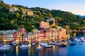 Portofino, Italy, colorful town on Mediterranean coast of Liguria Royalty Free Stock Photo