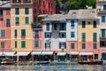 Portofino typical Italian village with colorful houses in Italy