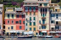 Portofino typical beautiful village with colorful houses in Italy