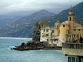 The beautiful Portofino with colorful houses and villas