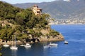 Portofino`s harbour in Portofino village, Genova, Liguria, Italy