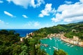 Portofino village on Ligurian coast, Italy