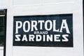 Portola brand Sardines advertisement - Monterey, California, USA - 2020