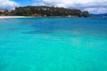 Portonovo Baltar beach in Pontevedra of Galicia Royalty Free Stock Photo