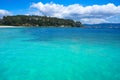 Portonovo Baltar beach in Pontevedra of Galicia Royalty Free Stock Photo