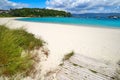 Portonovo Baltar beach in Pontevedra of Galicia Royalty Free Stock Photo