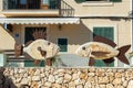 Promenade in the Mallorcan town of Portopetro Royalty Free Stock Photo