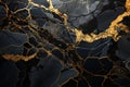 Portoro marble\'s bold black background and striking gold veining, giving a sense of drama and contrast. Generative AI
