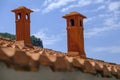 Portovenere chimneys Royalty Free Stock Photo