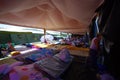 Portoviejo, Ecuador - April, 18, 2016: Tents for the refugees after 7.8 earthquake.