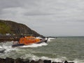 Portpatrick Lifeboat going out on rescue. Royalty Free Stock Photo