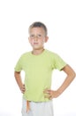 Portrait of 7 years old boy Royalty Free Stock Photo