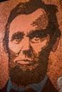 Portrait of Abraham Licoln made from pennies at Art Prize 9