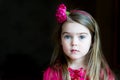 Portrait of adorable child girl with headband