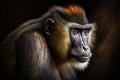 Portrait of an adult Mandrill (Mandrillus sphinx), Generative AI