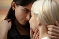 Portrait of an affectionate young lesbian couple Royalty Free Stock Photo