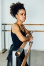 Portrait of African American ballet dancer Royalty Free Stock Photo