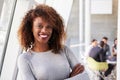 Portrait Of African American Businesswoman In Modern Office Royalty Free Stock Photo