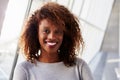 Portrait Of African American Businesswoman In Modern Office Royalty Free Stock Photo