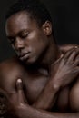 African American Man in Sensual Pose