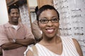 Portrait Of A African American Woman Wearing Glasses Royalty Free Stock Photo