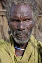Portrait of the African man.