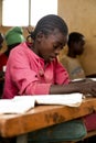 Portrait of the African schoolgirl.