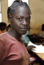 Portrait of the African schoolgirl.