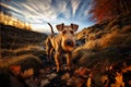 Portrait of Airedale Terrier, close up photo. Ai art Royalty Free Stock Photo