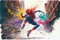 Fan Art of Marvels Spider-Man Character Spiderman Royalty Free Stock Photo