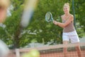 portrait amateur tennis player Royalty Free Stock Photo