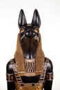 Portrait of ancient Egyptian god Anubis Royalty Free Stock Photo